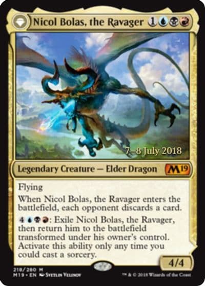 Nicol Bolas the Ravager Prerelease Cards Magic card