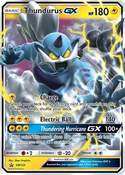 Thundurus GX - SM133 SM Promos Pokemon card