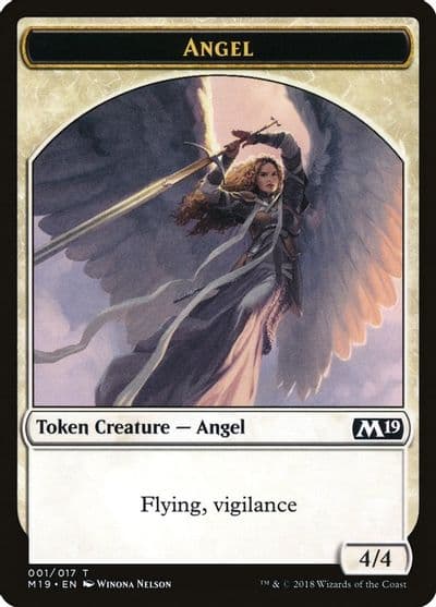 Angel Token Core Set 2019 Magic card