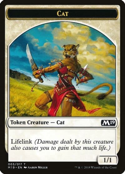Cat Token Core Set 2019 Magic card