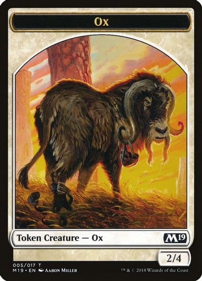 Ox Token Core Set 2019 Magic card