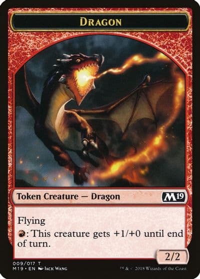 Dragon Token 009 Core Set 2019 Magic card
