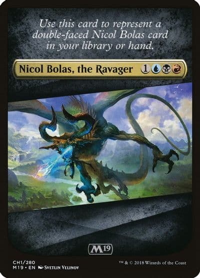 Checklist Card Core Set 2019 Nicol Bolas the Ravager Core Set 2019 Magic card