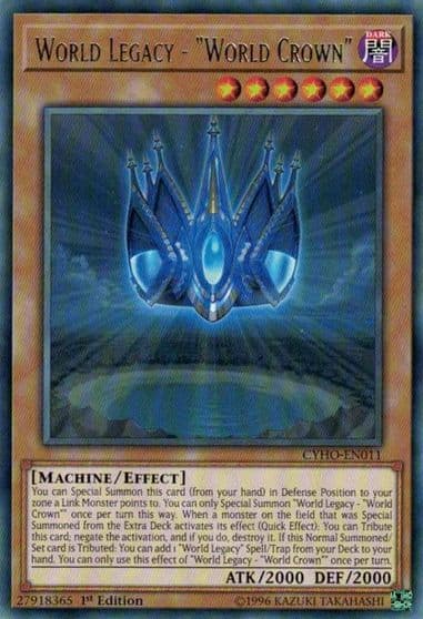 World Legacy World Crown Cybernetic Horizon Yu-Gi-Oh! card
