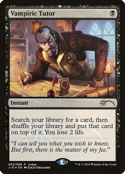 Vampiric Tutor J18 Judge Promos Magic card