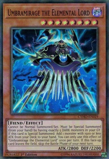 Umbramirage the Elemental Lord Cybernetic Horizon Yu-Gi-Oh! card
