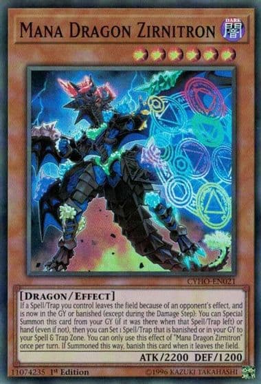 Mana Dragon Zirnitron Cybernetic Horizon Yu-Gi-Oh! card