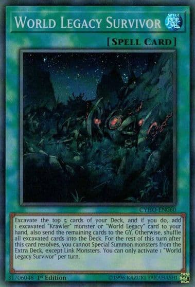 World Legacy Survivor Cybernetic Horizon Yu-Gi-Oh! card