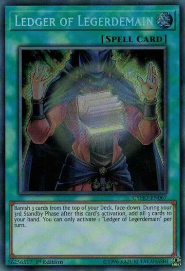 Ledger of Legerdemain Cybernetic Horizon Yu-Gi-Oh! card