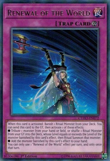 Renewal of the World Cybernetic Horizon Yu-Gi-Oh! card
