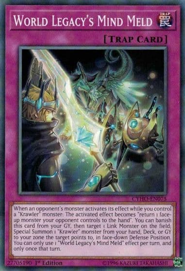World Legacys Mind Meld Cybernetic Horizon Yu-Gi-Oh! card