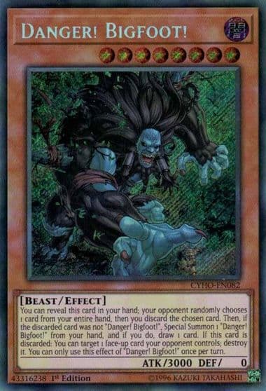 Danger Bigfoot Cybernetic Horizon Yu-Gi-Oh! card