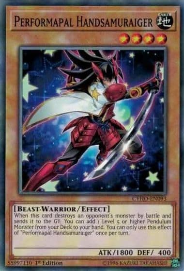 Performapal Handsamuraiger Cybernetic Horizon Yu-Gi-Oh! card