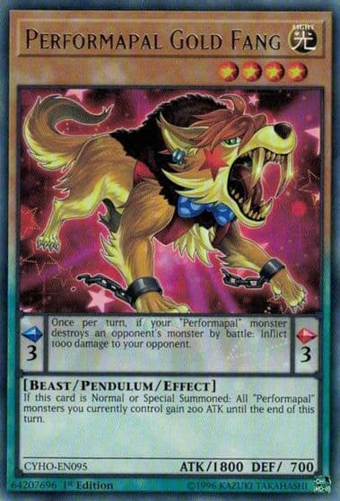 Performapal Gold Fang Cybernetic Horizon Yu-Gi-Oh! card