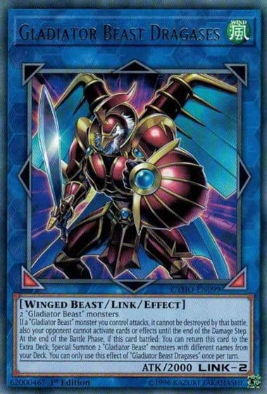 Gladiator Beast Dragases Cybernetic Horizon Yu-Gi-Oh! card