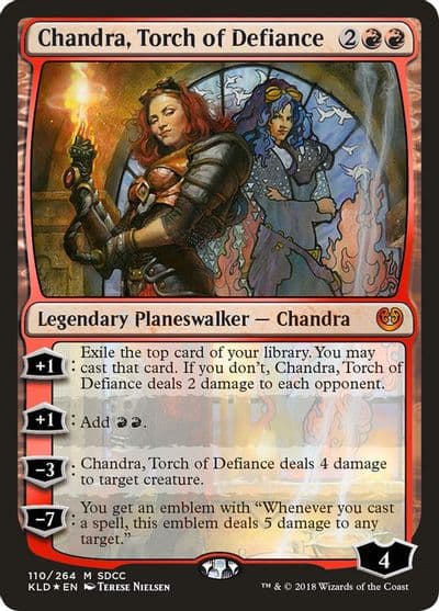 Chandra Torch of Defiance SDCC 2018 Exclusive Media Promos Magic card