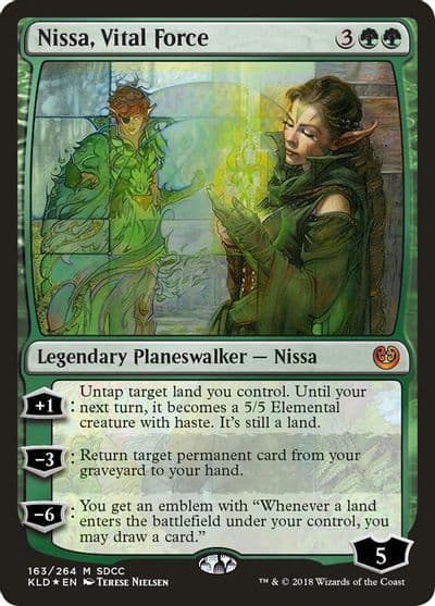 Nissa Vital Force SDCC 2018 Exclusive Media Promos Magic card