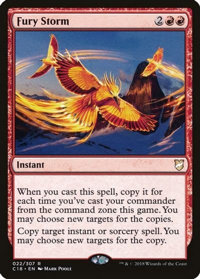 Fury Storm Commander 2018 Magic card