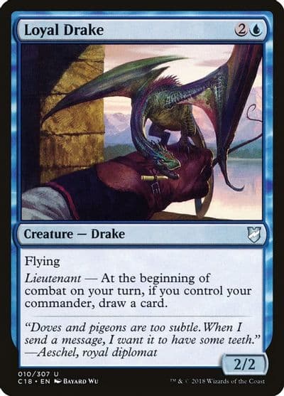 Loyal Drake Commander 2018 Magic card