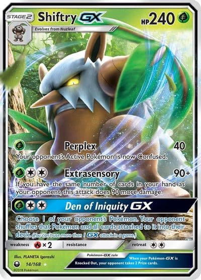Shiftry GX SM - Celestial Storm Pokemon card