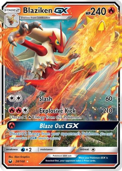 Blaziken GX SM - Celestial Storm Pokemon card