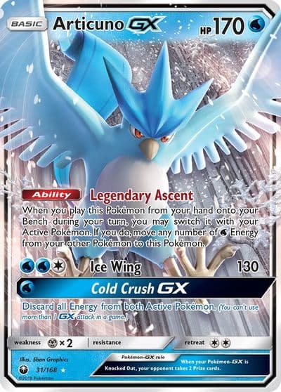 Articuno GX SM - Celestial Storm Pokemon card