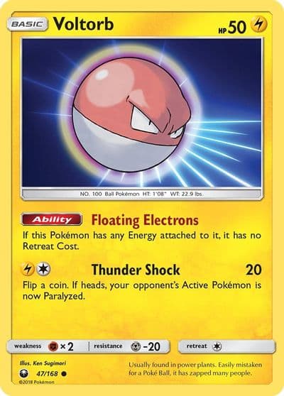 Voltorb SM - Celestial Storm Pokemon card