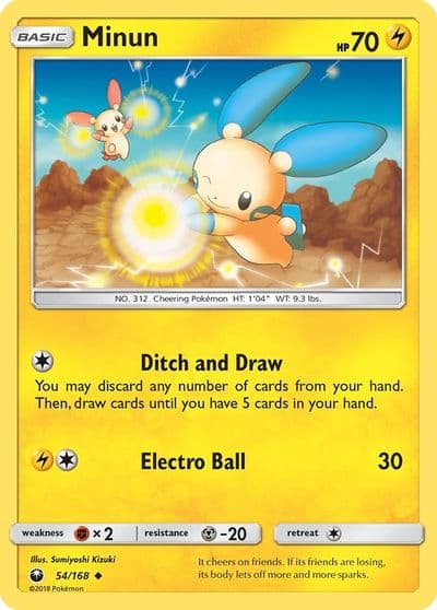 Minun SM - Celestial Storm Pokemon card