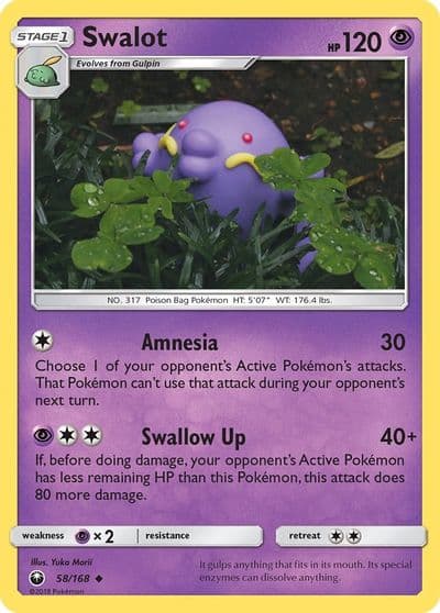 Swalot SM - Celestial Storm Pokemon card