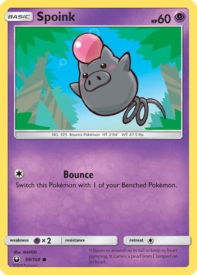 Spoink SM - Celestial Storm Pokemon card