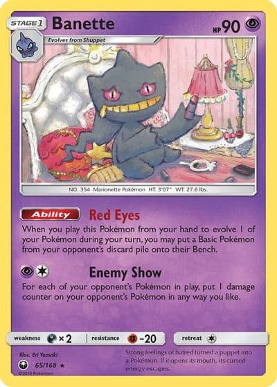 Banette SM - Celestial Storm Pokemon card