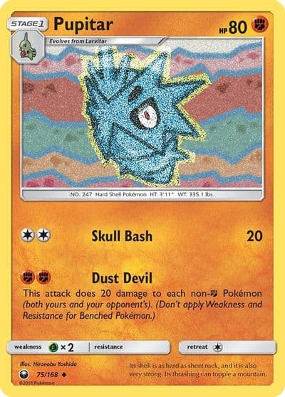 Pupitar SM - Celestial Storm Pokemon card