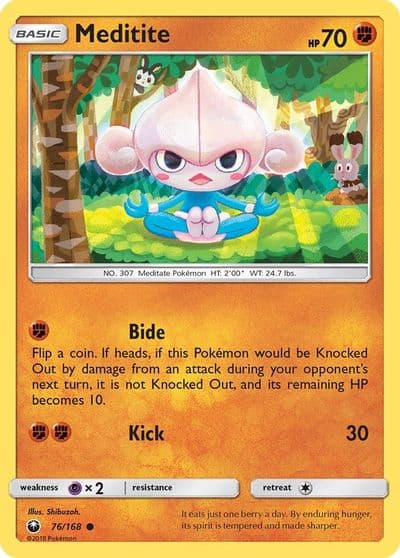 Meditite SM - Celestial Storm Pokemon card