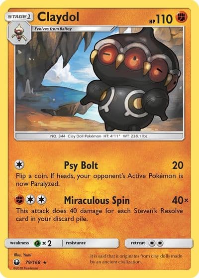 Claydol SM - Celestial Storm Pokemon card