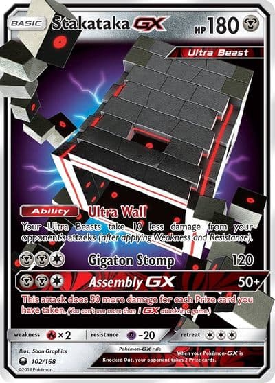 Stakataka GX SM - Celestial Storm Pokemon card
