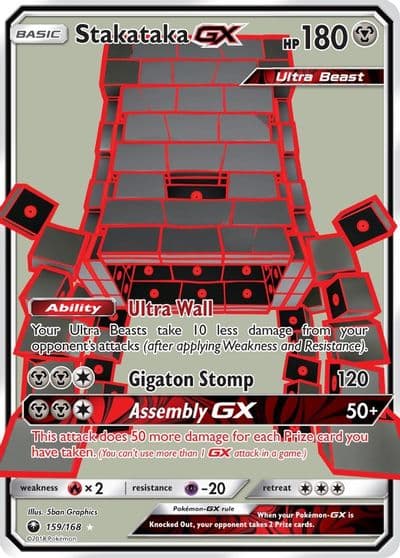 Stakataka GX (Full Art) SM - Celestial Storm Pokemon card