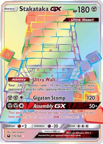 Stakataka GX (Secret) SM - Celestial Storm Pokemon card