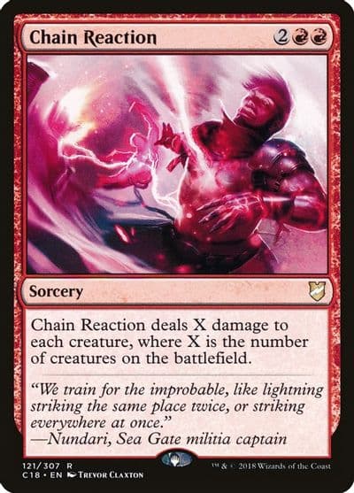 Chain Reaction Commander 2018 Magic card