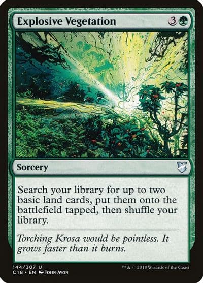 Explosive Vegetation Commander 2018 Magic card