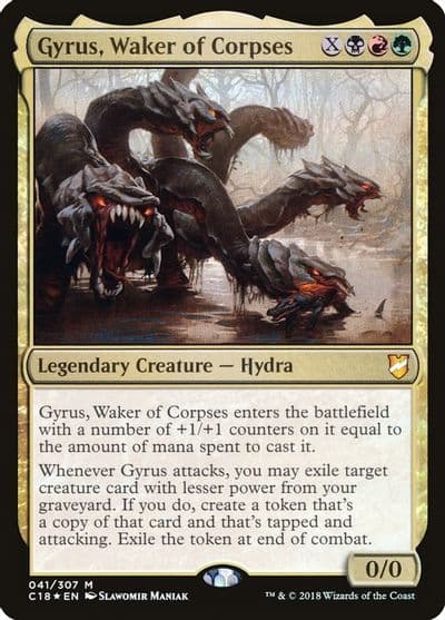 Gyrus Waker of Corpses Commander 2018 Magic card