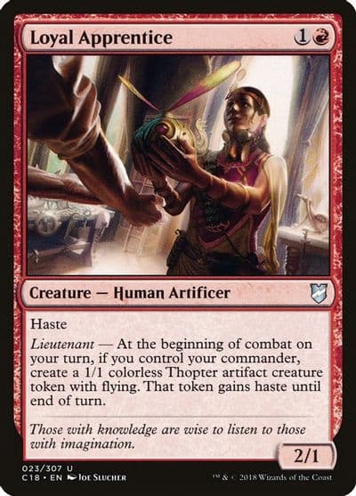 Loyal Apprentice Commander 2018 Magic card