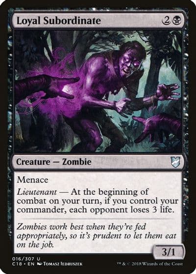 Loyal Subordinate Commander 2018 Magic card
