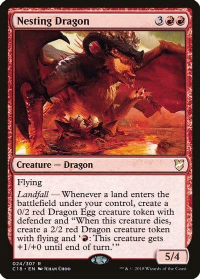 Nesting Dragon Commander 2018 Magic card