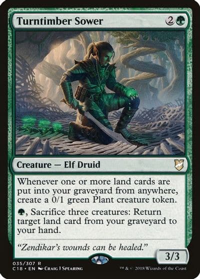 Turntimber Sower Commander 2018 Magic card