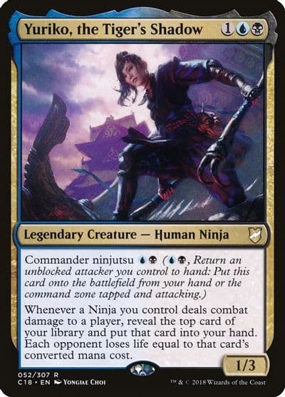 Yuriko the Tigers Shadow Commander 2018 Magic card