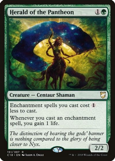 Herald of the Pantheon Commander 2018 Magic card