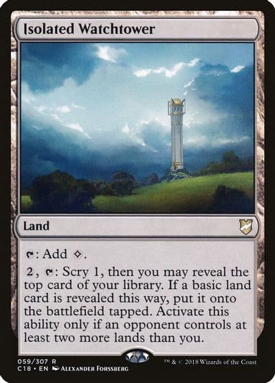 Isolated Watchtower Commander 2018 Magic card