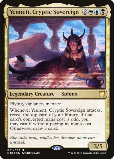 Yennett Cryptic Sovereign Commander 2018 Magic card