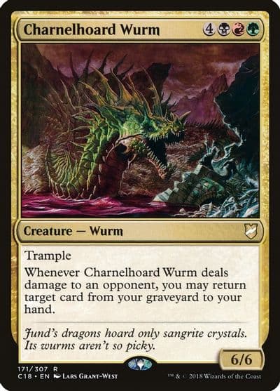 Charnelhoard Wurm Commander 2018 Magic card