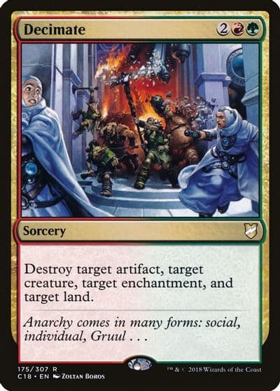 Decimate Commander 2018 Magic card